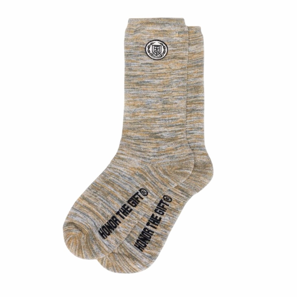 Honor The Gift Kids Heavy Knit Socks Mustard OS‎ NWT Streetwear